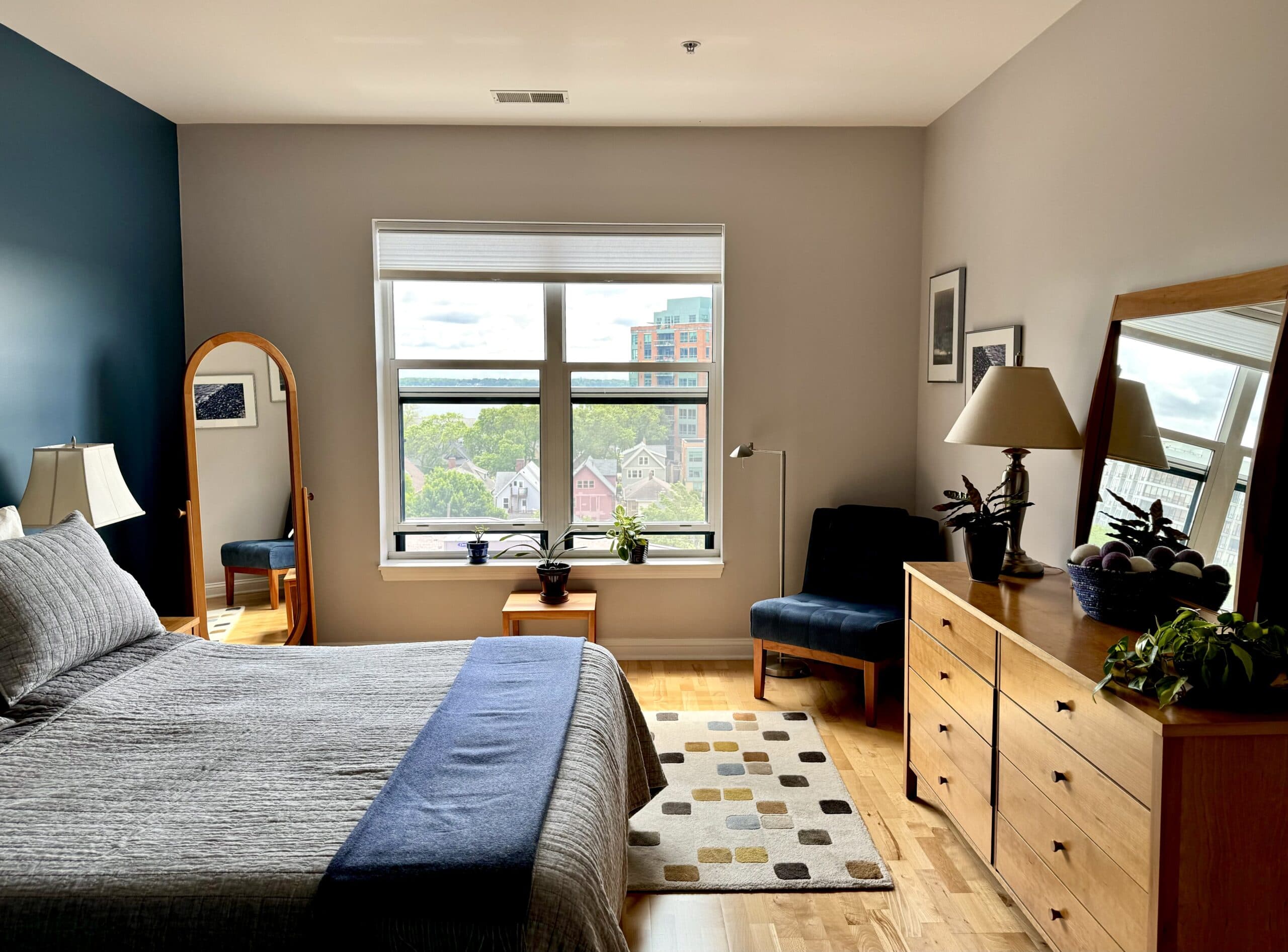A bedroom in the Webster floor plan.